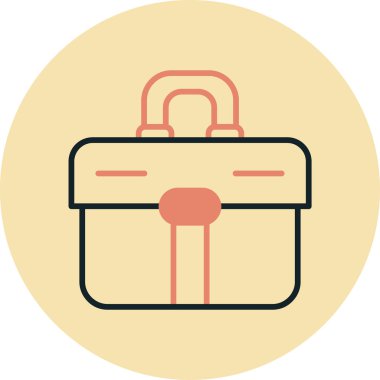 evrak çantası ikonu vektör illüstrasyonu