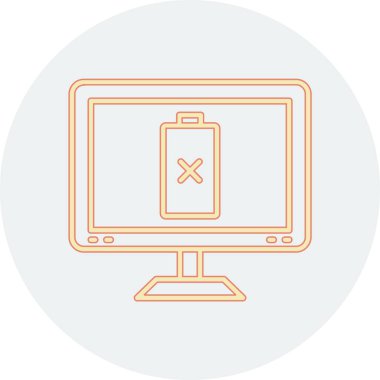 Kolayca düzenleyebilen veya düzenleyebilen bilgisayar ekranı vektör simgesi