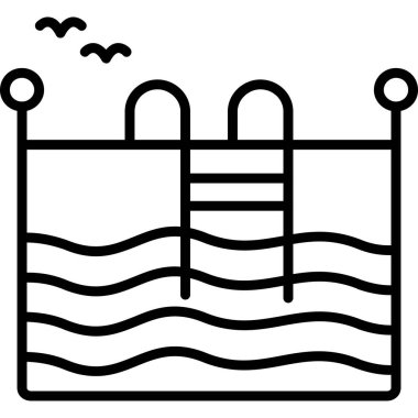 Su havuzu simgesi, özet tasarımı