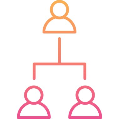 hiyerarşi simgesi vektör illüstrasyonu