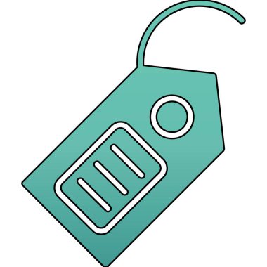 Çizgi film etiketi. Güzel el çizimi etiket.