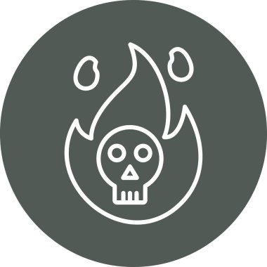 Kafatası simge vektör çizim