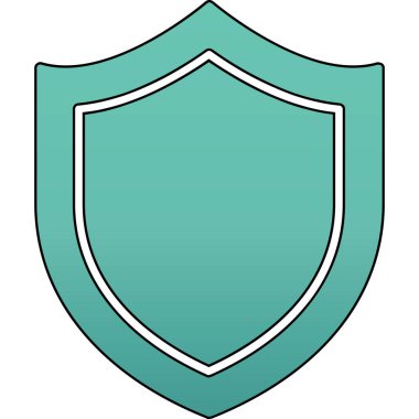 Güvenlik kalkanı vektör simgesi