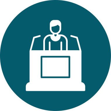 Bir dizüstü bilgisayar simgesinin vektör illüstrasyonu