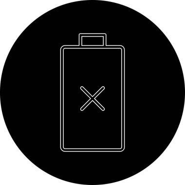 Boş sembollü pil simgesi