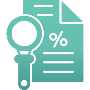 Bir büyüteç simgesinin vektör çizimi