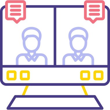 Basit vektör illüstrasyon simgesi