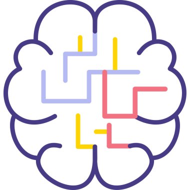 Vektör Beyin simgesi illüstrasyonu