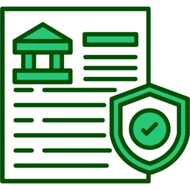 belge ikonu vektör illüstrasyonunu kontrol et