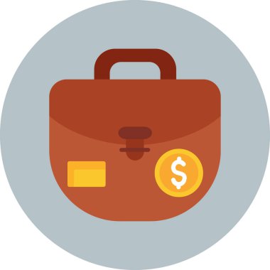 çanta düz vektör simgesi