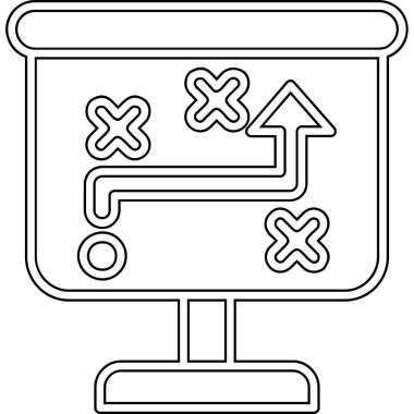 Modern bir simgenin vektör illüstrasyonu