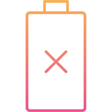 Pil simgesinin vektör illüstrasyonu