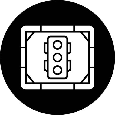 trafik ışığı simgesinin vektör illüstrasyonu