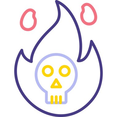 Çizgi film simgesinin vektör çizimi