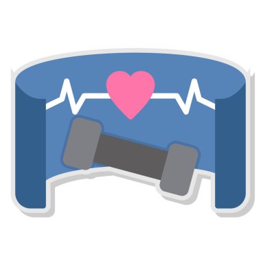 fitness ekipmanı vektör illüstrasyonu