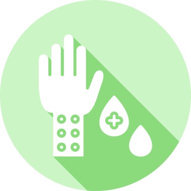 Tıbbi ilaçlarla el.