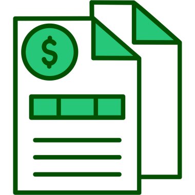 Bill Doları simgesi, vektör illüstrasyonu