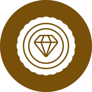 Elmas simgesi vektör illüstrasyonu