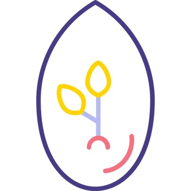 bitki simgesi vektör illüstrasyonu