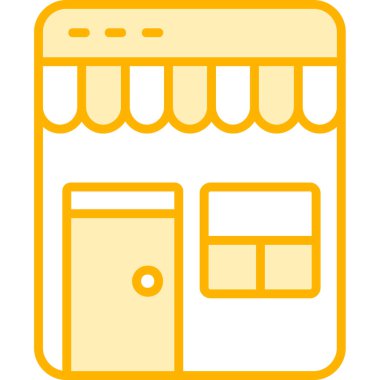 Alışveriş. Web simgesi basit illüstrasyon