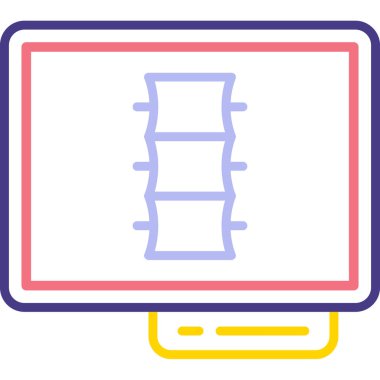 Ağ simgesi, mezuranın vektör illüstrasyonu