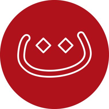 Modern b 'nin vektör illüstrasyonu maske simgesinden yoksun