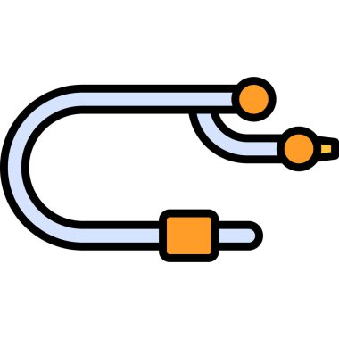 beyaz arkaplanda izole edilmiş ip simgesi vektörü, logo şeffaf işareti, ince çizgi ve tasarım dolu stil