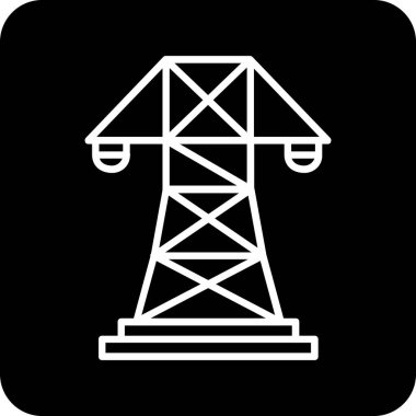 Siyah ve beyaz simgesinin vektör illüstrasyonu