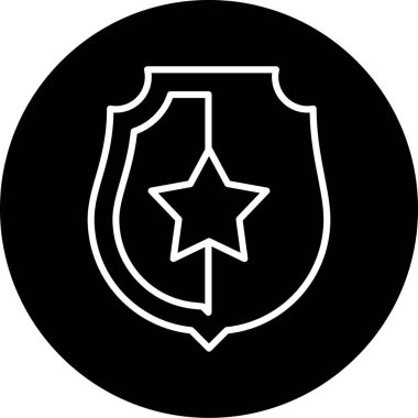 Kalkan simgesi soyut arkaplanda izole edildi