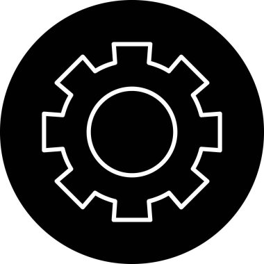 dişli simgesi vektör illüstrasyonu