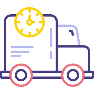 Teslim web simgesi, vektör çizim