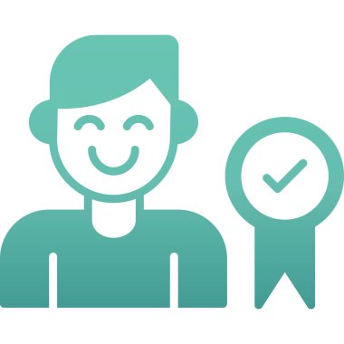 ödül sertifikası simgesi doldurulmuş taslak biçimi