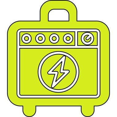 Pil. Web simgesi basit illüstrasyon