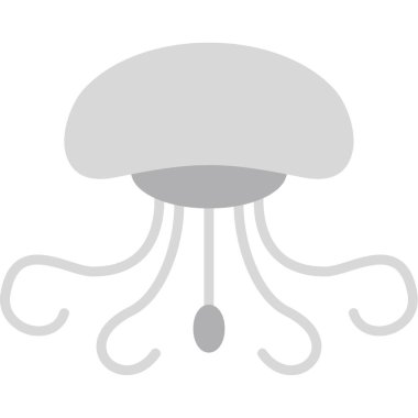 düz renk tarzı çizgi film ahtapot