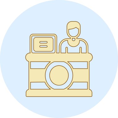 Kişisel bilgisayarın vektör simgesi tasarımı