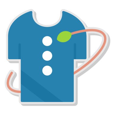 giysi düz vektör simgesi