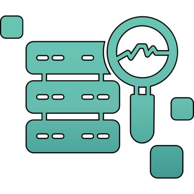veri merkezi simgesi. vektör çizimi tasarımı