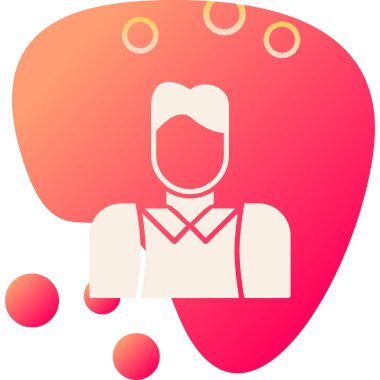 Bir kadın simgesinin vektör illüstrasyonu