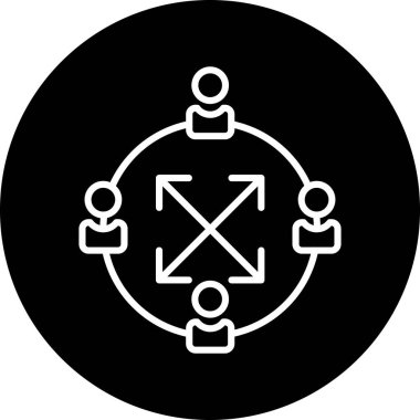 İş simgesinin vektör illüstrasyonu