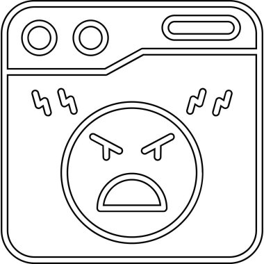 kızgın yüz simgesi, özet biçimi