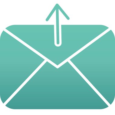 zarf simgesi vektör illüstrasyonu