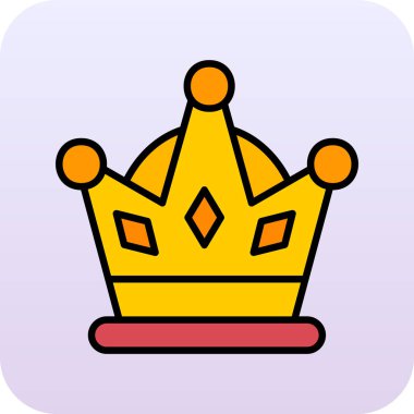 taç simgesi vektör illüstrasyonu