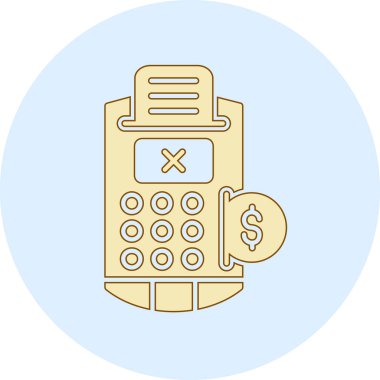 Para için. Web simgesi basit illüstrasyon