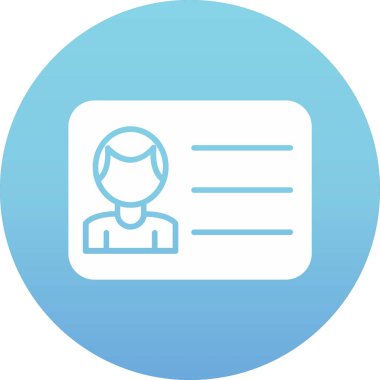 Kimlik kartı. Basit tasarım