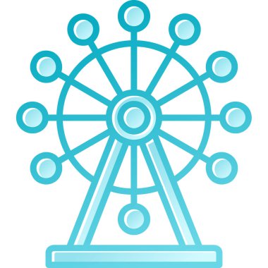 Ferris Wheel eğlence parkı simgesi