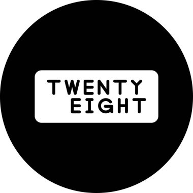 Metin 20211 ile siyah arkaplanın vektör çizimi