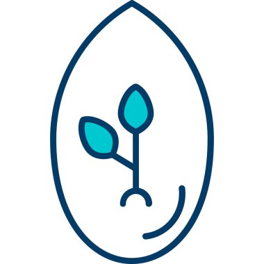 Yaprak ikonu vektör illüstrasyonu