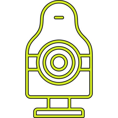 dürbün vektör simgesi. Dürbün simgesinin beyaz arkaplanda izole edilmesi