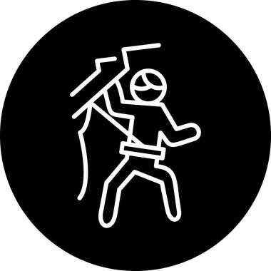 Bir insan simgesinin vektör illüstrasyonu