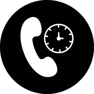 Telefon simgesinin vektör illüstrasyonu